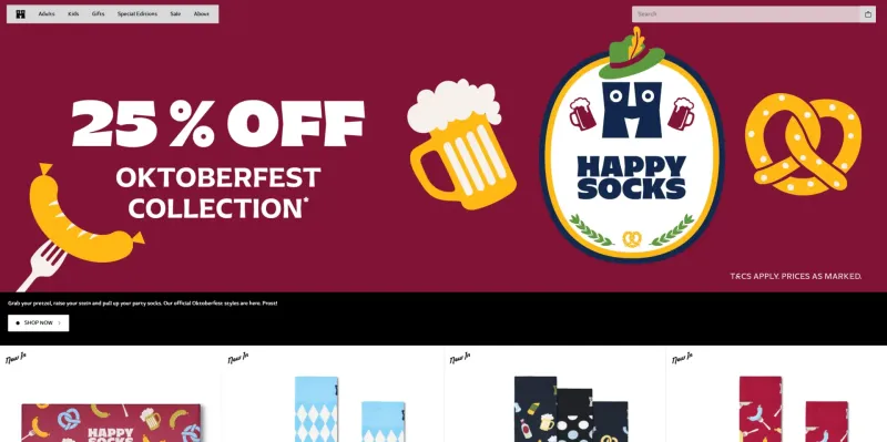 Happy Socks — product screenshot